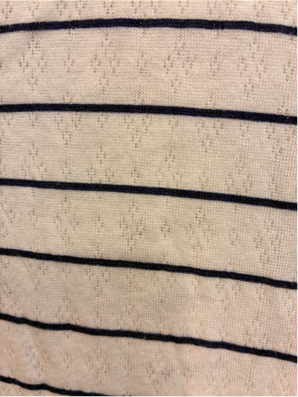 croft & barrow White and Navy Striped Henley Pajama Set - Picture 4 of 4